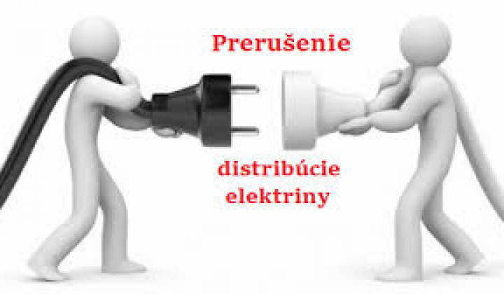 Fotka - Oznámenie o prerušení distribúcie elektriny dňa 01.07.2025 (v utorok) od 7:30 h - do 15:30 h