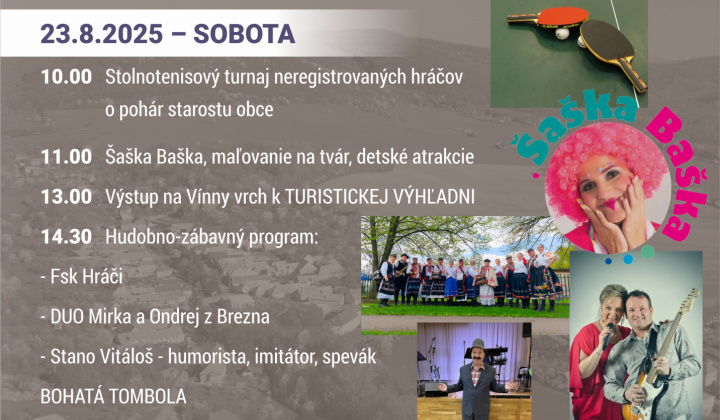 Fotka - Pozvánka - Lupočská hostina - dňa 23. - 24.augusta 2025