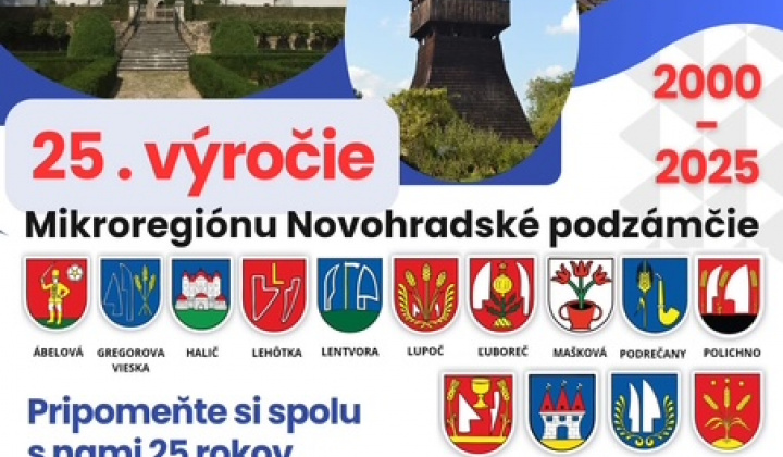 Fotka - Pozvánka - 25. výročie Mikroregiónu Novohradské podzámčie